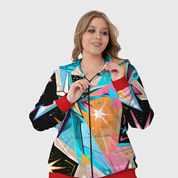 Женский 3D-костюм Граффити звезды, цвет: 3D-красный — фото 2