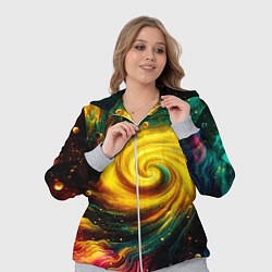 Женский 3D-костюм Neon space - ai art fantasy, цвет: 3D-меланж — фото 2