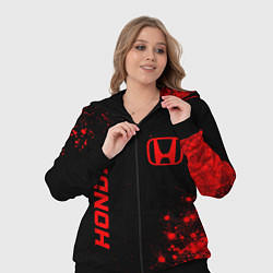 Женский 3D-костюм Honda - red gradient вертикально, цвет: 3D-черный — фото 2