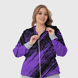 Женский 3D-костюм The color is purple and black, цвет: 3D-меланж — фото 2