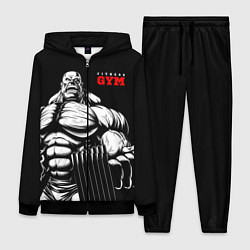 Женский 3D-костюм Fitness GYM - jock, цвет: 3D-черный