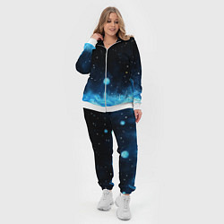 Женский 3D-костюм Синяя светящееся краска, цвет: 3D-белый — фото 2