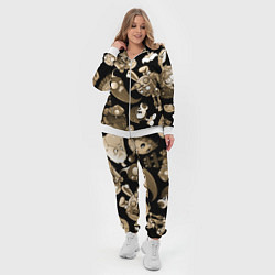 Женский 3D-костюм Растения против зомби в бежевом цвете, цвет: 3D-белый — фото 2