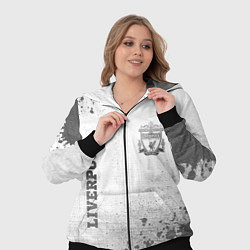 Женский 3D-костюм Liverpool - white gradient вертикально, цвет: 3D-черный — фото 2