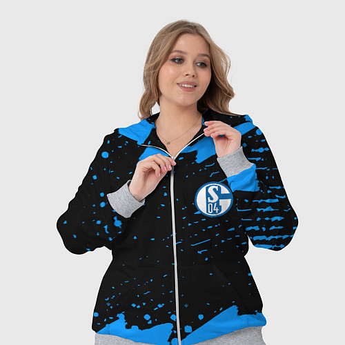 Женский костюм Schalke 04 fc blue color / 3D-Меланж – фото 3