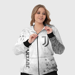 Женский 3D-костюм Juventus - white gradient вертикально, цвет: 3D-черный — фото 2