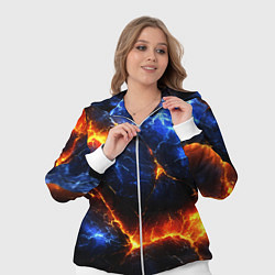 Женский 3D-костюм Лада и лед в разломе плит, цвет: 3D-белый — фото 2