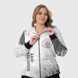 Женский 3D-костюм Manchester City - white gradient вертикально, цвет: 3D-черный — фото 2