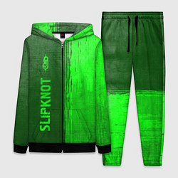 Женский 3D-костюм Slipknot - green gradient по-вертикали, цвет: 3D-черный