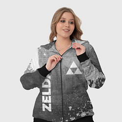 Женский 3D-костюм Zelda - grey gradient вертикально, цвет: 3D-черный — фото 2