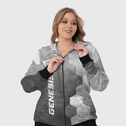 Женский 3D-костюм Genesis - grey gradient по-вертикали, цвет: 3D-черный — фото 2