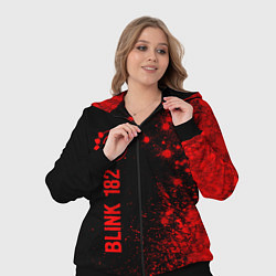 Женский 3D-костюм Blink 182 - red gradient по-вертикали, цвет: 3D-черный — фото 2