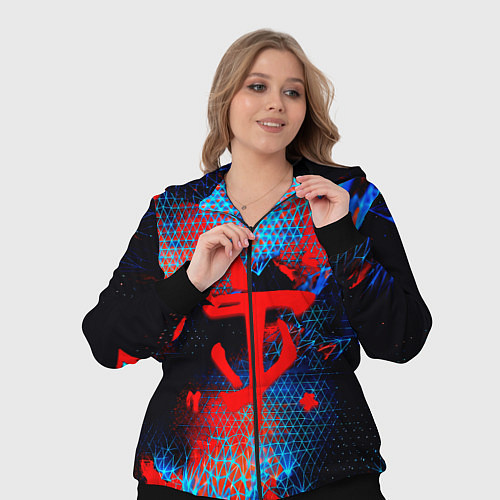 Женский костюм Doom космическая абстракция / 3D-Черный – фото 3