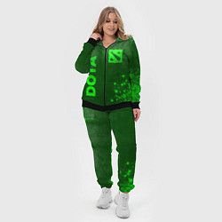 Женский 3D-костюм Dota - green gradient вертикально, цвет: 3D-черный — фото 2