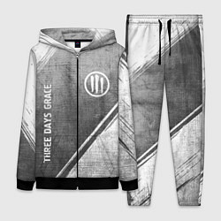 Женский 3D-костюм Three Days Grace - grey gradient вертикально, цвет: 3D-черный
