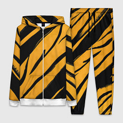 Женский 3D-костюм Тигровый раскрас, цвет: 3D-белый