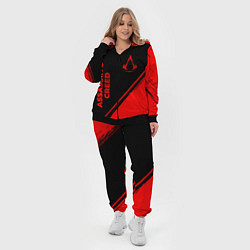 Женский 3D-костюм Assassins Creed - red gradient вертикально, цвет: 3D-черный — фото 2
