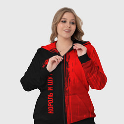 Женский 3D-костюм Король и Шут - red gradient по-вертикали, цвет: 3D-черный — фото 2