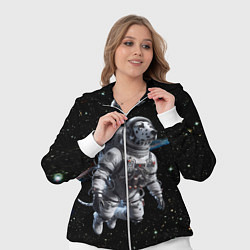 Женский 3D-костюм The dalmatian brave cosmonaut - ai art, цвет: 3D-белый — фото 2