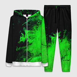 Женский 3D-костюм Color green black, цвет: 3D-белый