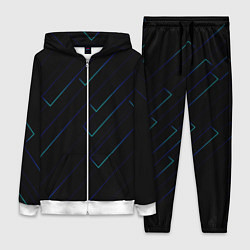 Женский костюм Color blue black
