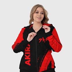 Женский 3D-костюм Akira - red gradient вертикально, цвет: 3D-черный — фото 2