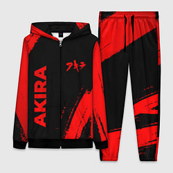Женский 3D-костюм Akira - red gradient вертикально, цвет: 3D-черный
