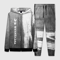 Женский 3D-костюм Tottenham - grey gradient по-вертикали, цвет: 3D-черный