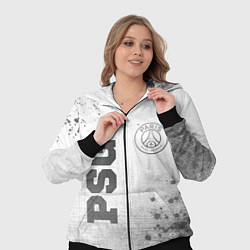 Женский 3D-костюм PSG - white gradient вертикально, цвет: 3D-черный — фото 2