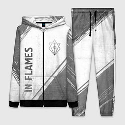 Женский 3D-костюм In Flames - white gradient вертикально, цвет: 3D-черный