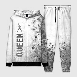 Женский 3D-костюм Queen - white gradient по-вертикали, цвет: 3D-черный