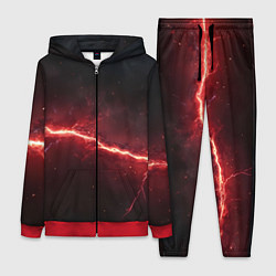 Женский 3D-костюм Красная линия - молния, цвет: 3D-красный