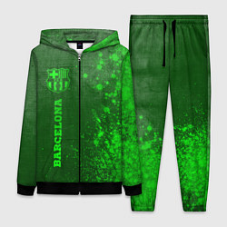 Женский 3D-костюм Barcelona - green gradient по-вертикали, цвет: 3D-черный