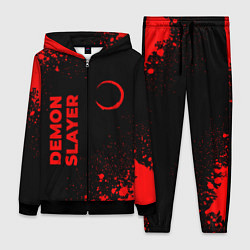 Женский костюм Demon Slayer - red gradient вертикально