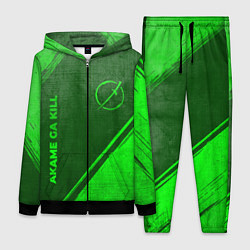 Женский костюм Akame ga Kill - green gradient вертикально