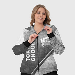 Женский 3D-костюм Tokyo Ghoul - grey gradient вертикально, цвет: 3D-черный — фото 2