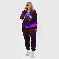 Женский 3D-костюм Космонавт пламенный, цвет: 3D-черный — фото 2