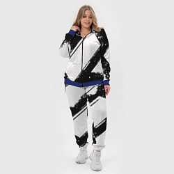 Женский 3D-костюм Color black white, цвет: 3D-синий — фото 2