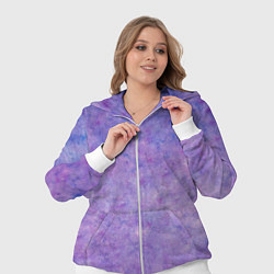 Женский 3D-костюм Фиолетовый свет фонаря, цвет: 3D-белый — фото 2