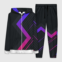 Женский 3D-костюм Color black line, цвет: 3D-белый