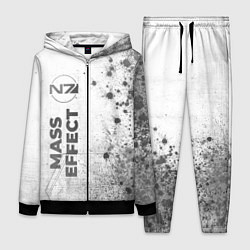 Женский 3D-костюм Mass Effect - white gradient по-вертикали, цвет: 3D-черный