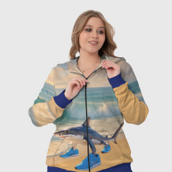 Женский 3D-костюм Тралалеро тралала мем, цвет: 3D-синий — фото 2