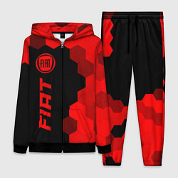 Женский 3D-костюм Fiat - red gradient по-вертикали, цвет: 3D-черный