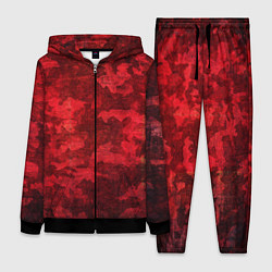 Женский 3D-костюм Абстракция - red uniform camouflage, цвет: 3D-черный