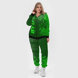 Женский 3D-костюм BYD - green gradient по-вертикали, цвет: 3D-черный — фото 2