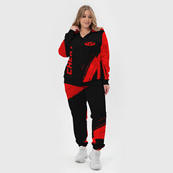 Женский 3D-костюм Chery - red gradient вертикально, цвет: 3D-черный — фото 2
