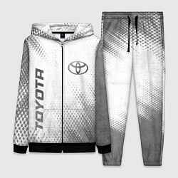 Женский 3D-костюм Toyota - white gradient вертикально, цвет: 3D-черный