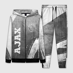 Женский 3D-костюм Ajax - grey gradient вертикально, цвет: 3D-черный