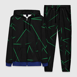 Женский 3D-костюм Color light green line, цвет: 3D-синий