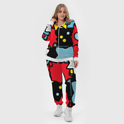 Женский 3D-костюм Поп абстракция, цвет: 3D-белый — фото 2